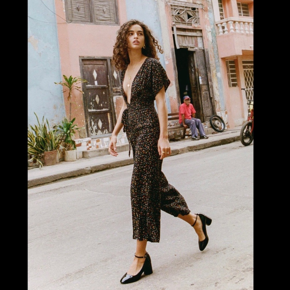 Faithful the Brand Alena Printed Jumpsuit XS